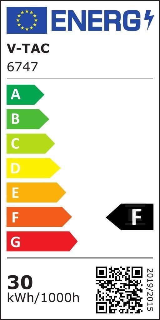 Projektor LED V-TAC 30W SMD F-CLASS - 6747